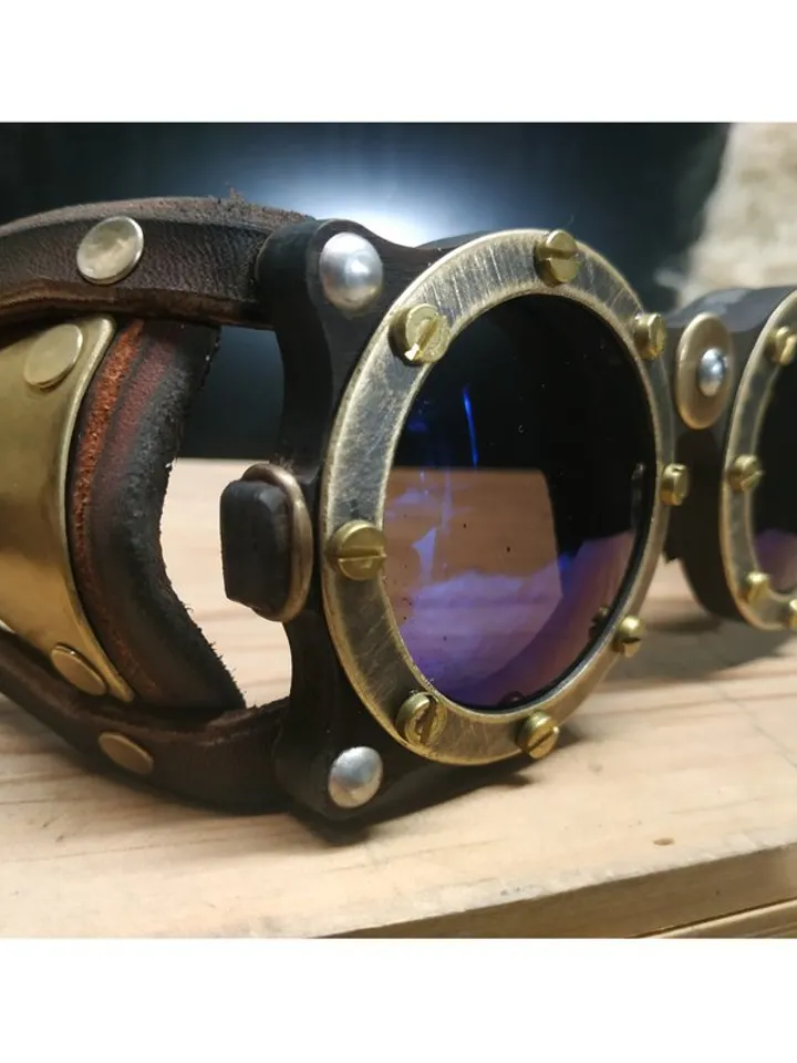 Steampunk goggles - Cyber - Goggles - Warhammer - inspired - Steampunk - Welding