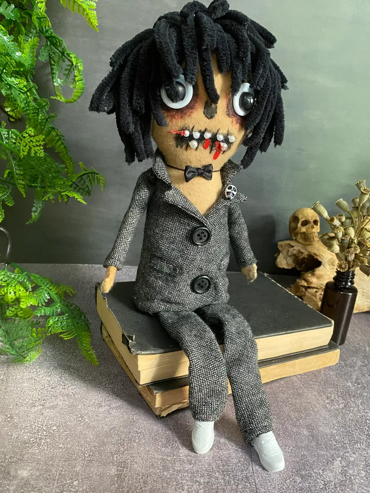 handmade halloween doll . boy doll . creepy cute doll