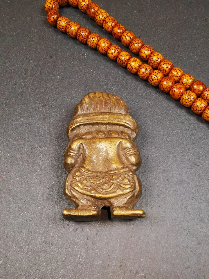 Gandhanra Handmade Tibetan Buddhist Statue,Panjaranata Mahakala,40 Years Old