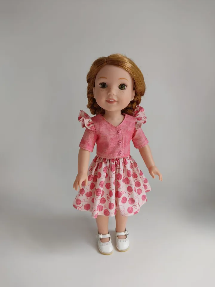 PDF sewing pattern for Ruby Red Fashion Friends and Wellie Wishers dolls.