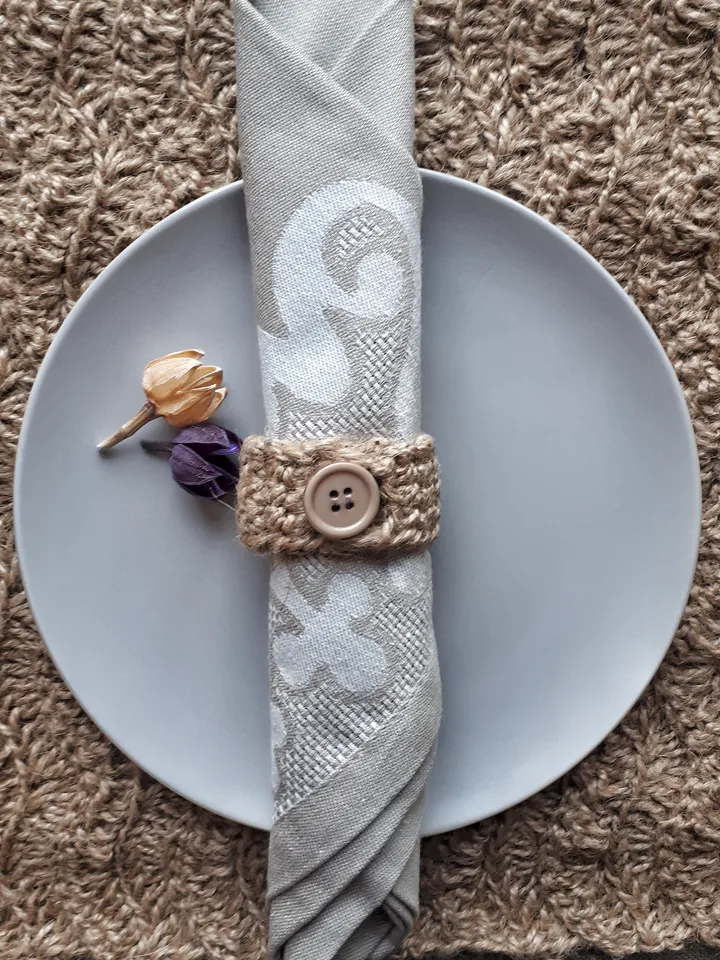 CROCHET PATTERN Table mat pattern with cutlery holder and napkin ring DIY Placemat set Kitchen crochet set pdf Vintage crochet set pattern