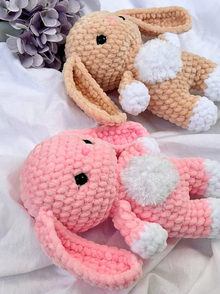 Crochet bunny pattern Amigurumi rabbit pattern Crochet Easter bunny plushie tutorial