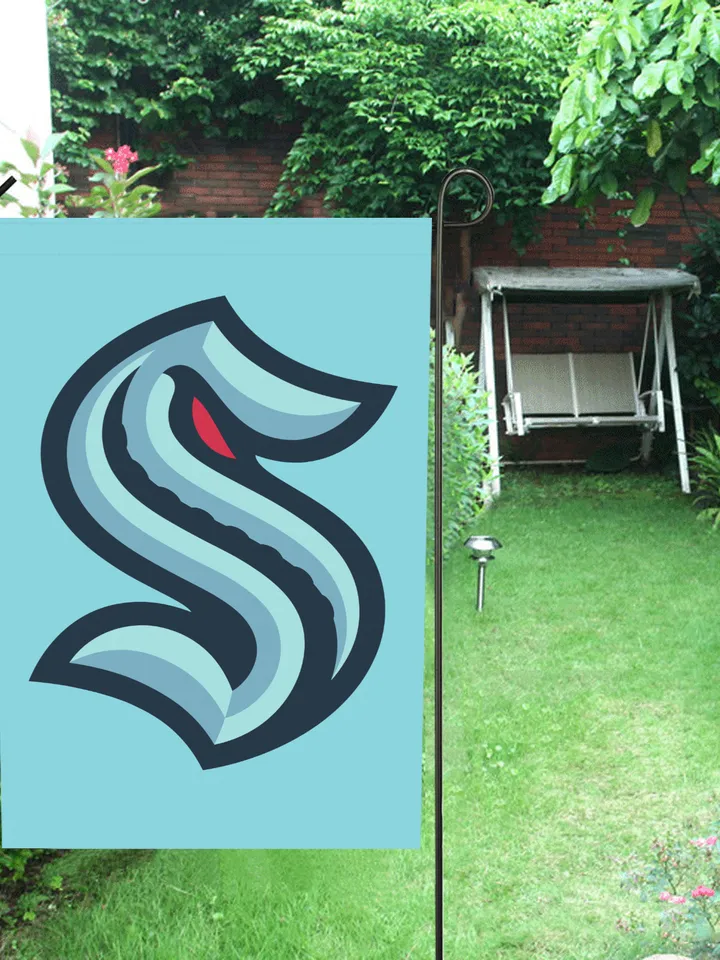 Seattle Kraken Garden Flag