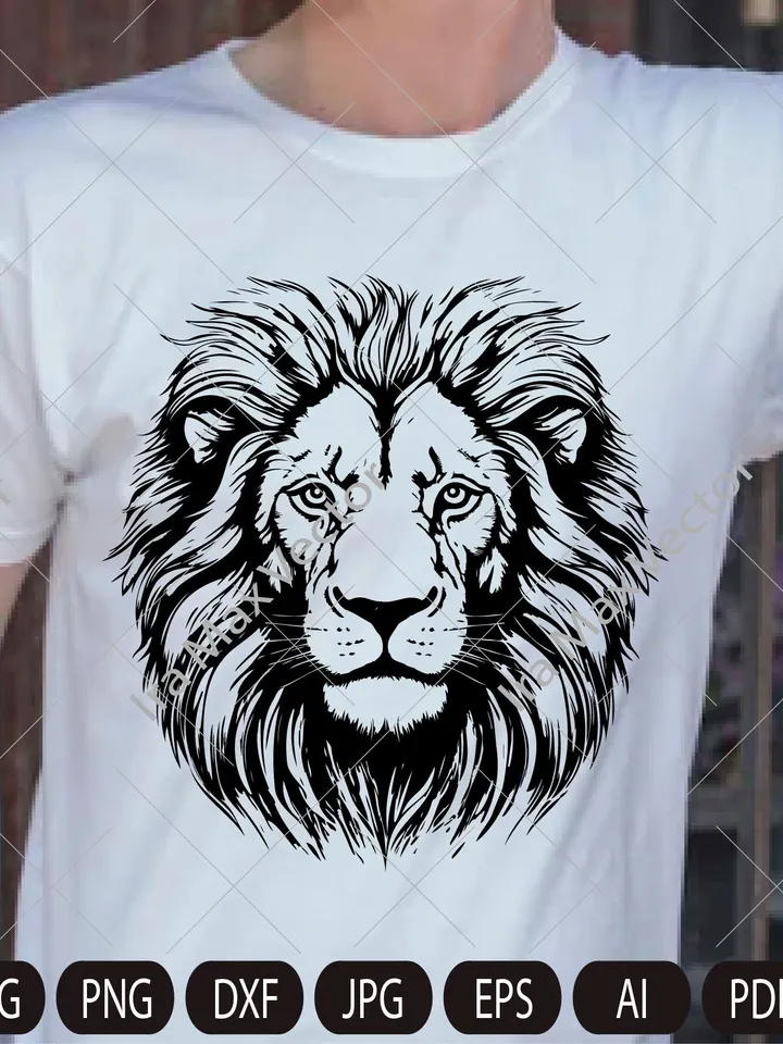 Lion Face svg , Lion Head svg, Lion svg, Lion King svg,  Lions Mascot svg ,Leo svg ,Lion Head ,Lion Printable, INSTANT DOWNLOAD