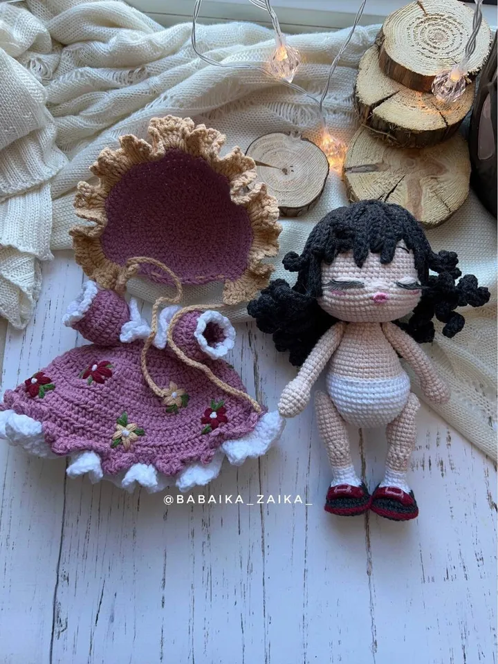 PDF Vintage Doll Crochet Pattern, Amigurumi Doll Pattern, Vintage Pattern, Crochet baby doll, Crochet doll, Amigurumi toys, Vintage decor