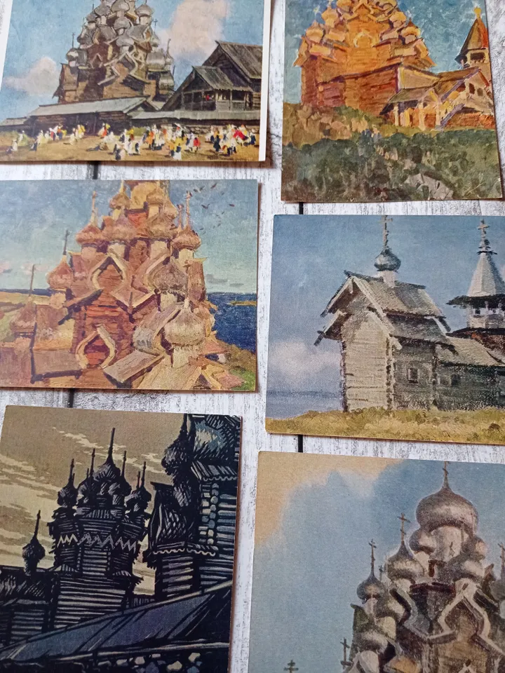 Set of postcards monuments of Russian architecture