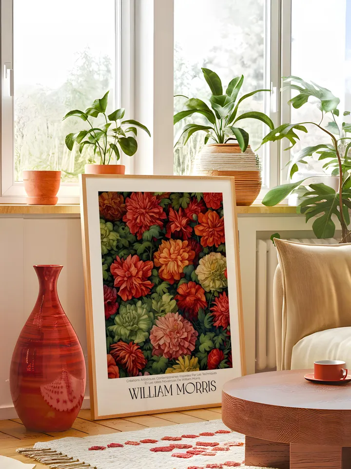 William Morris Wall Art, Vintage Botanical Print, Floral Poster Arts Decor, Digital Download, William Morris Print Digital Download AA15