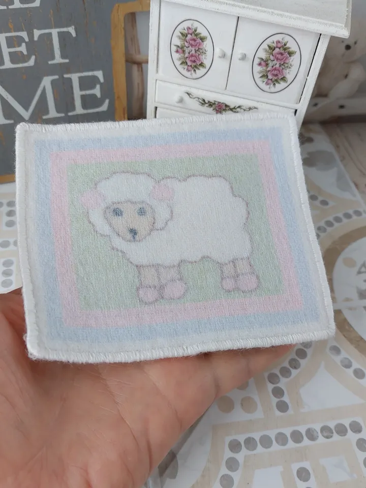 Miniature carpet for a dollhouse