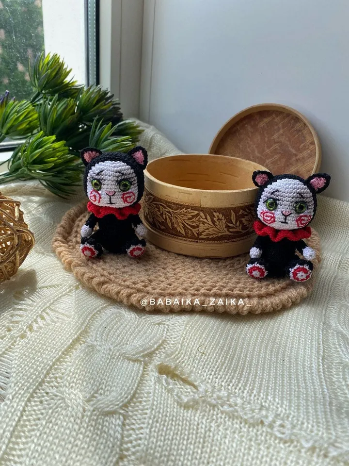 PDF Crochet Billy, Creepy Horror doll, Amigurumi cat, Voodoo Accessory, Halloween Crochet Pattern, Monster Doll Crochet Pattern