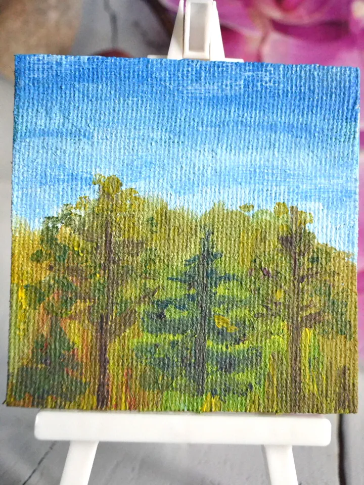 “Forest” is a miniature painting