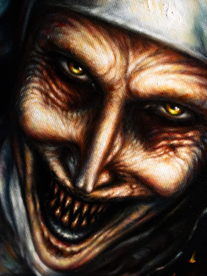 Original oil painting Valak