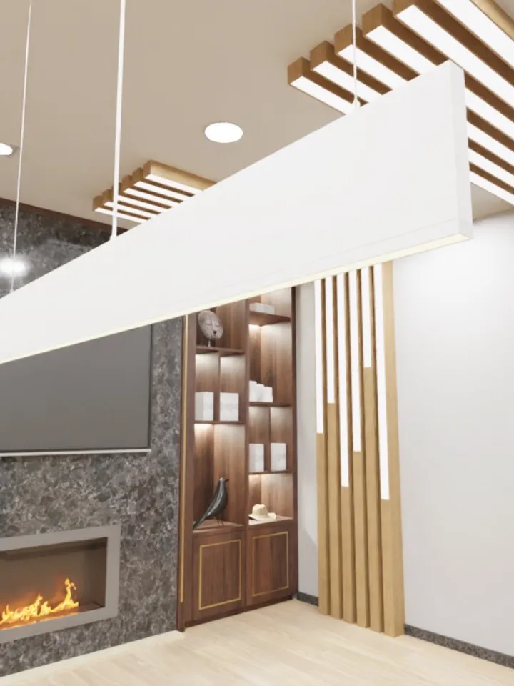 LED pendant light, minimalist chandelier, hanging lamp