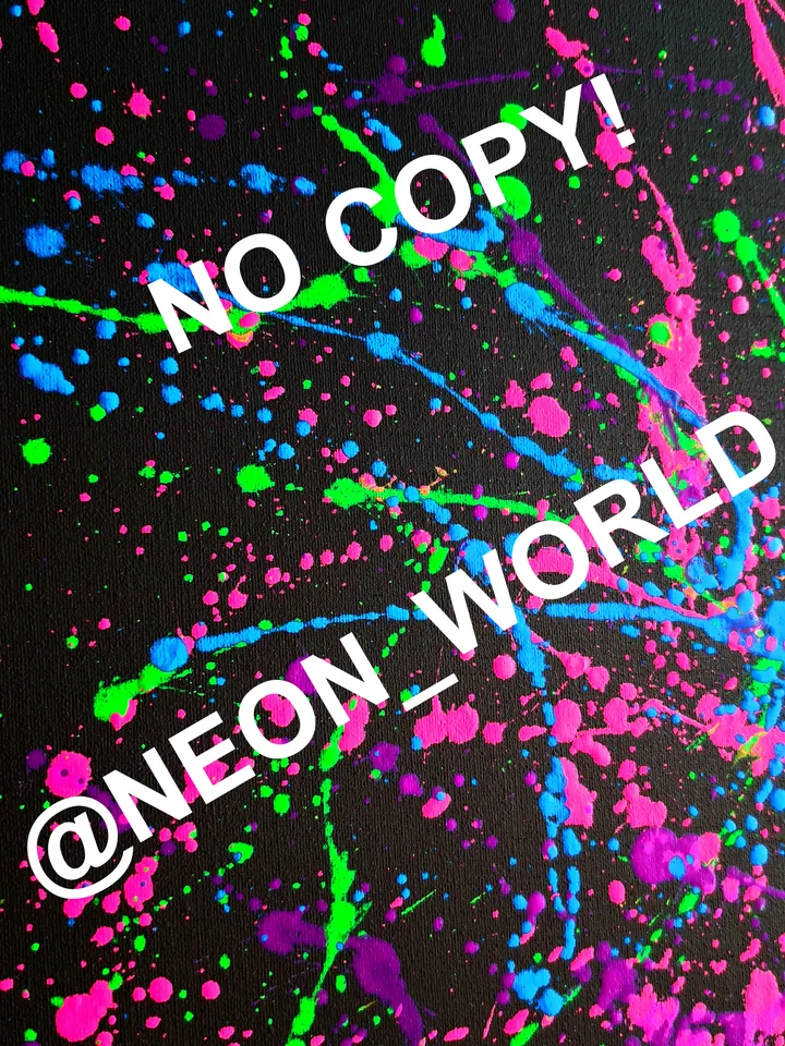Digital art neon splash for design abstraction modern art contemporary art abstract art 10