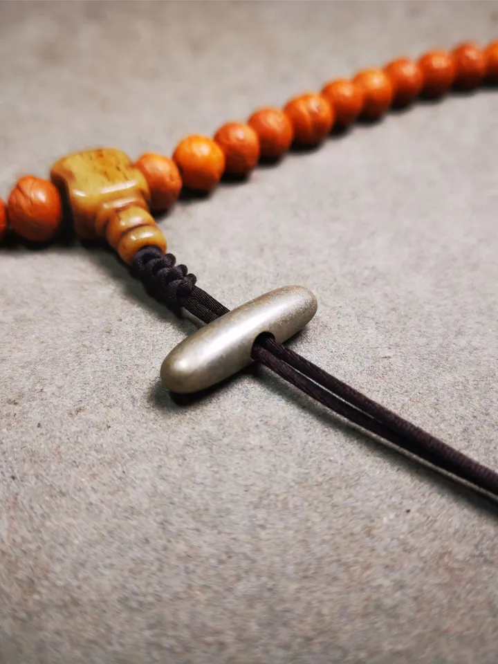 Gandhanra Handmade Tibetan Amulet,Original Vajra Pendant for Mala,Bag Hanging,Prayer Bead Accessories,0.9&quot; × 0.28&quot;