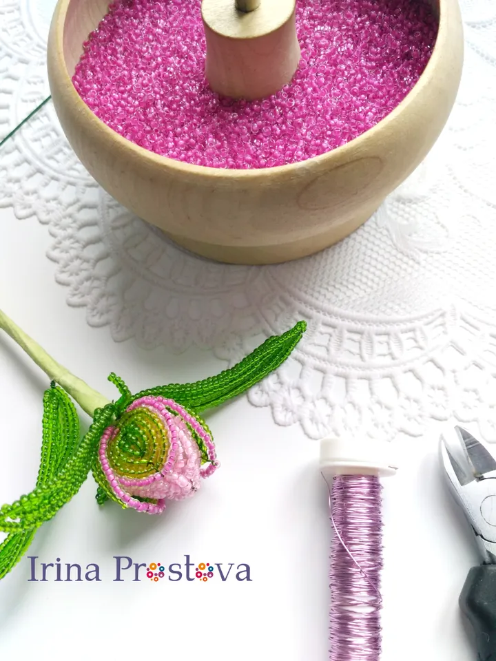 Beaded lilies of the valley, lilac, lupine, peony | Beaded Flowers pattern | Seed bead patterns