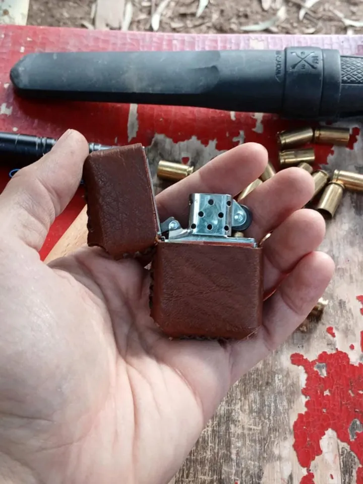 Leather Zippo Cover Patten, Handcrafted Zippo Lighter Case, Sheath Designed for Zippo lighter, zippo lighter pouch DIY, fast & easy pattern
