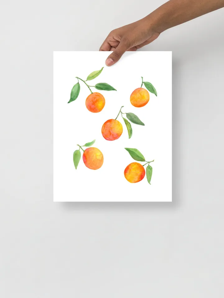 Orange Watercolor Painting Print Kitchen Fruit Wall Decor OrangePlant  Fruit Art Print Watercolor Orange Kitchen Wall Art Print Oranges Art