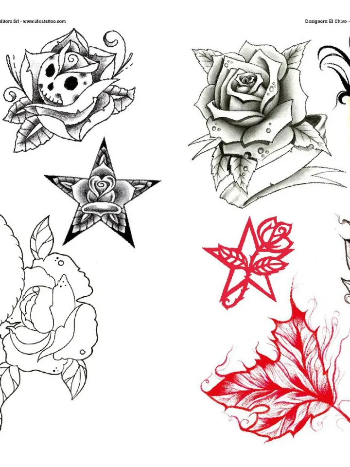 200 Rose Tattoo