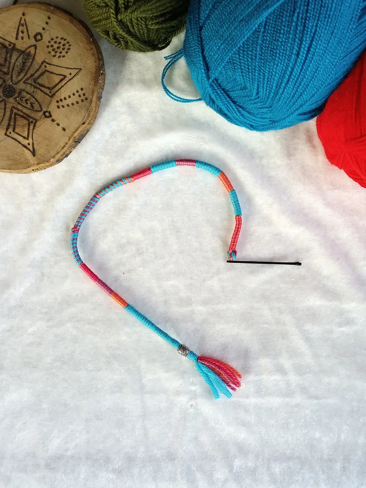 Removable Wrap, Hippie Hair Braid, Hair Wrap Extension, Clip in Extensions Bohemian, Gypsy Hippie Style, Festival Girl Blue Wraps,