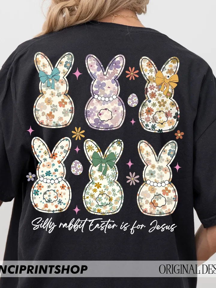3 files, Coquette Easter Bunny Floral png, Easter Bunny png, Easter Christian png, Retro Easter png, Christian png, Bunny png, Spring Floral