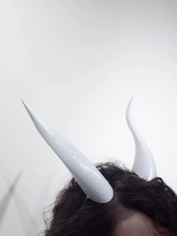 Demon Horns, White Devil Horns, Glow in the Dark Accessories, Horns Headband, Fantasy Cosplay Horns for Halloween