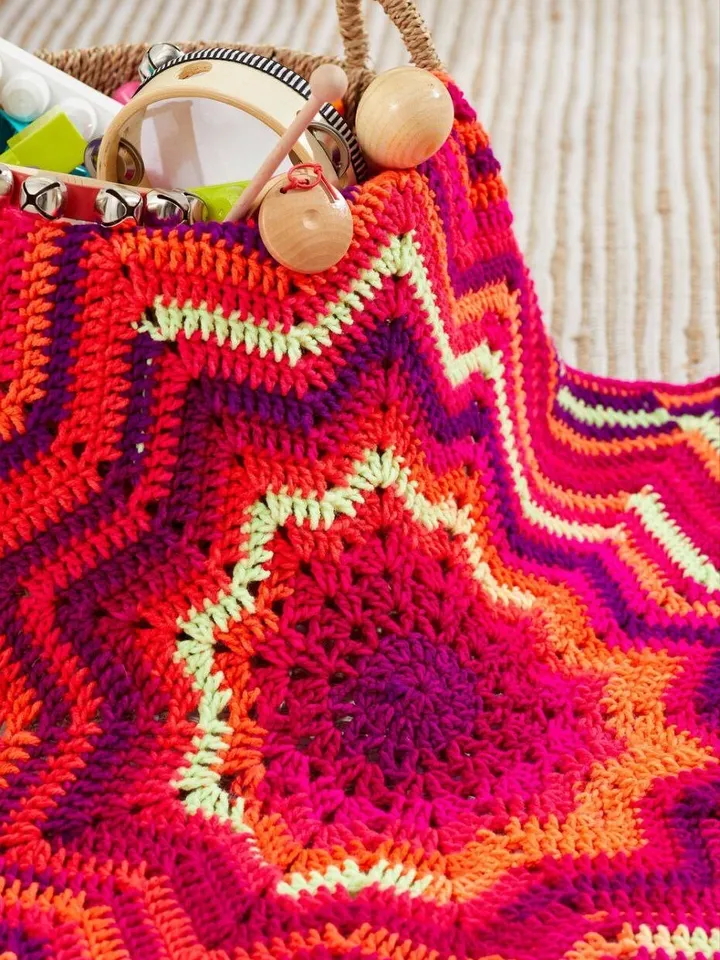Blanket star crochet pattern, baby blanket star, baby crochet pattern pdf