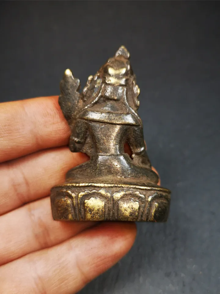 Gandhanra AcientTibetan Buddhist Statue,Terma,Green Tara,60 Years Old