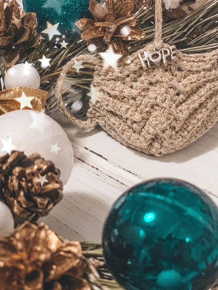 mini crochet mask ornament 2020 pattern PDF, christmas tree decorations 2020, quarantine 2020, hanging decoration digital instant download