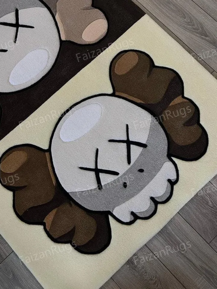 Buy 8x10 Kaws Handmade 100% Wool Case Rugs & Carpets, Handmade Carpet For Living Room, Dining Room, Hallway, Multiroom Carpets.