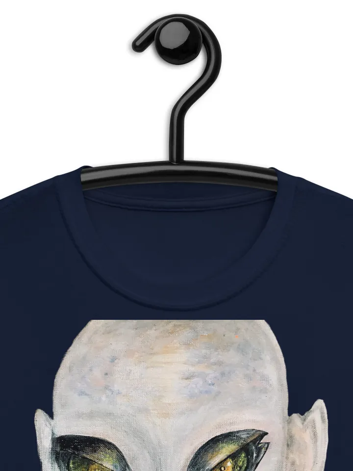 Alien Short-Sleeve Unisex T-Shirt made with my original unique acrylic painting.