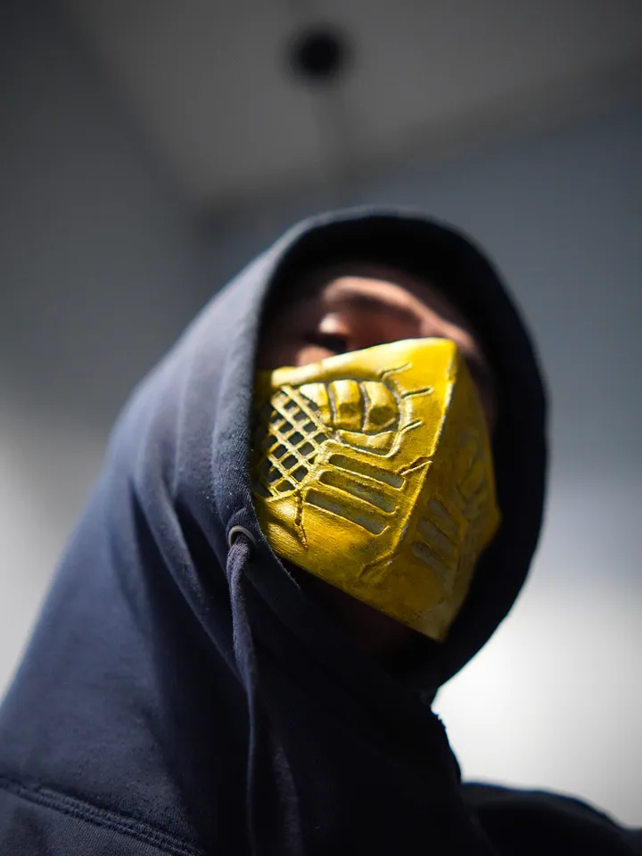 Scorpion mask from Mortal Kombat Mortal Kombat Scorpion mask