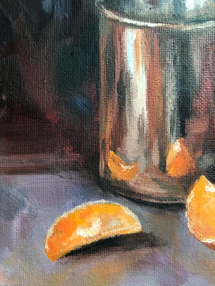 Original Still Life Food Oil Painting