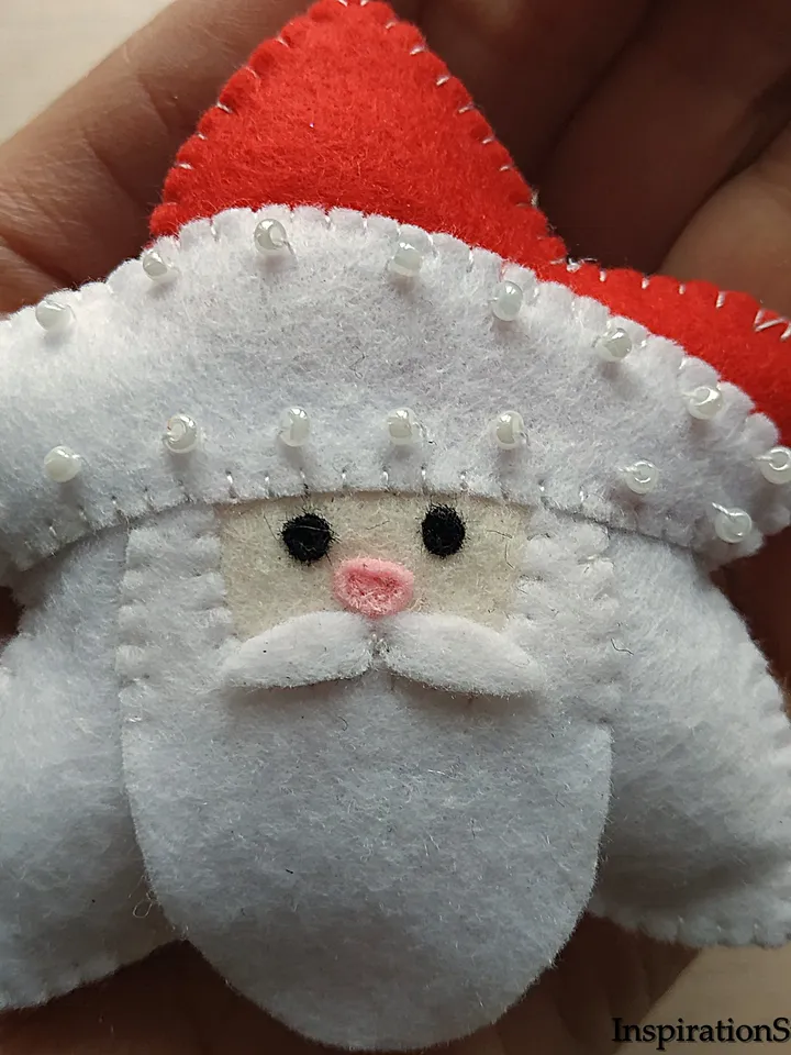 Christmas ornament, felt Santa Claus, Christmas gift, felt ornaments, felt toys, Christmas decor, Christmas tree decoration, felt Santa ornament, Santa toy, Stuffed toys