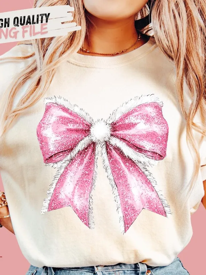 Pink Coquette Christmas png, Coquette Bow Png, Christmas sublimation, Trending png, Retro Holidays png, Holiday vibes png, Pink Christmas