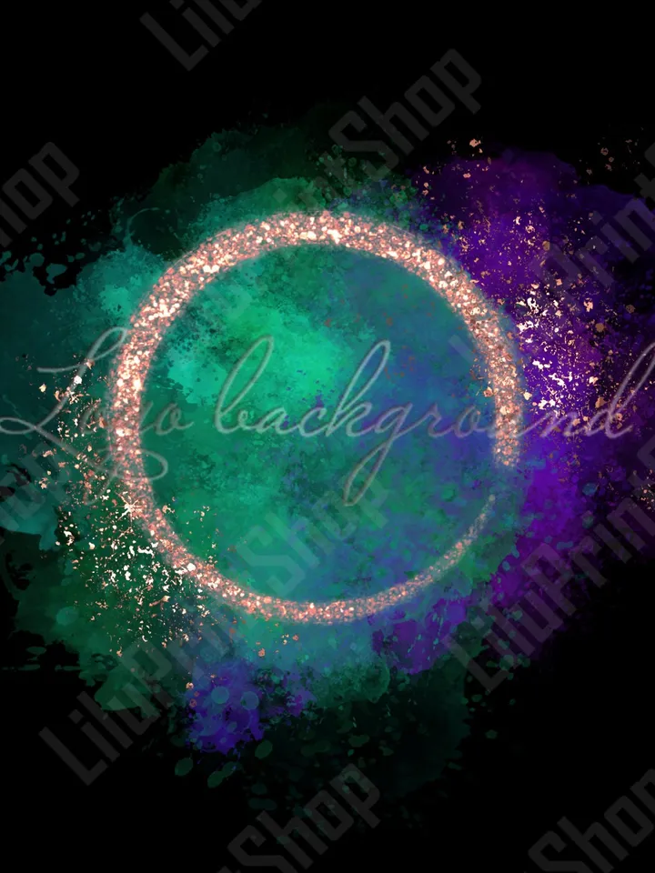 Mardi Gras Logo Background Png Watercolor purple logo design Purple green & gold logo design Purple and gold confetti logo green logo png