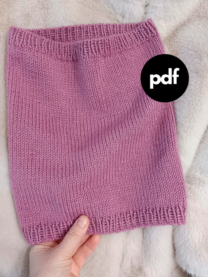 Neckwarmer Knitting pattern Basic Neckwarmer Knitting pattern PDF Digital Download