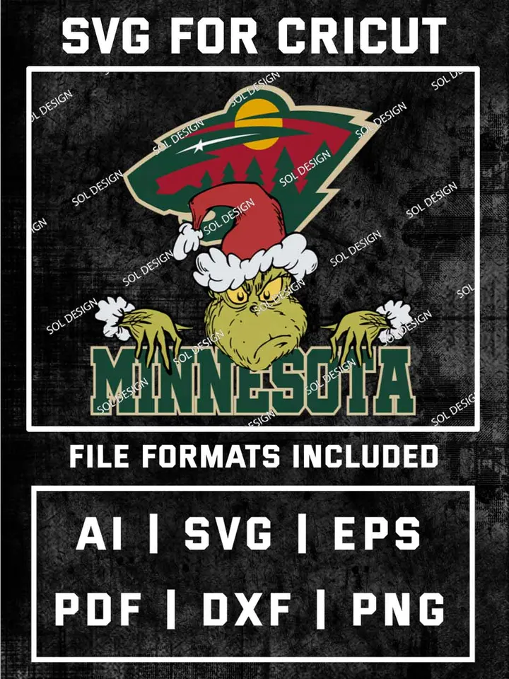 Grinch Minnesota Wild SVG, NHL Logo SVG Design, NHL Minnesota Wild SVG, NHL Wild Cricut, Christmas Svg, Grinch svg, Digital Download