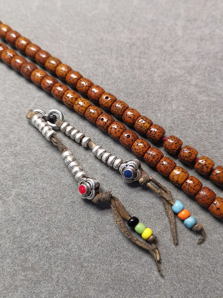 Gandhanra Handmade 5mm Silver Tibetan Buddhist Prayer Bead Counters for 6-15mm Mala