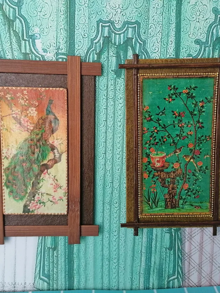Panel for a dollhouse. Handmade.