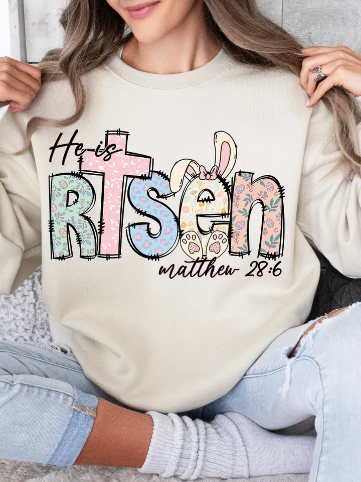 He is Risen png,Matthew 28:6,Risen png,retro easter doodle png,Easter Christian Png,Easter bible verse png,Risen doodle png,retro easter png