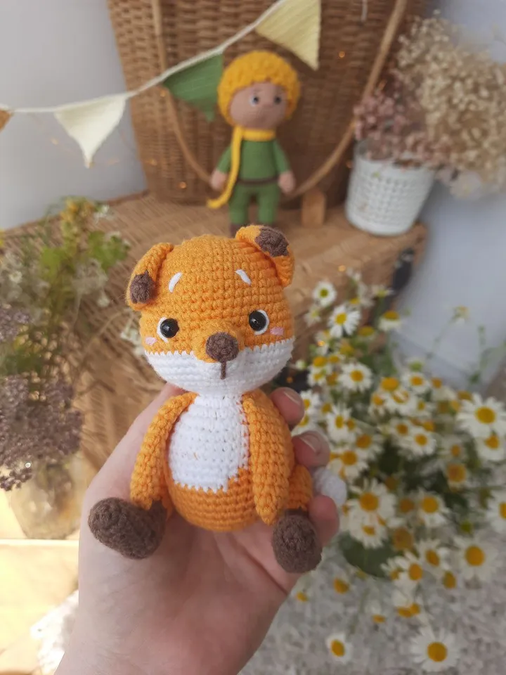 Soft toys The Little Prince and the Fox, heroes of the book "The Little Prince" by Antoine de Saint-Exupery. Two toys for a lover of books, fantasies, love and kindness.