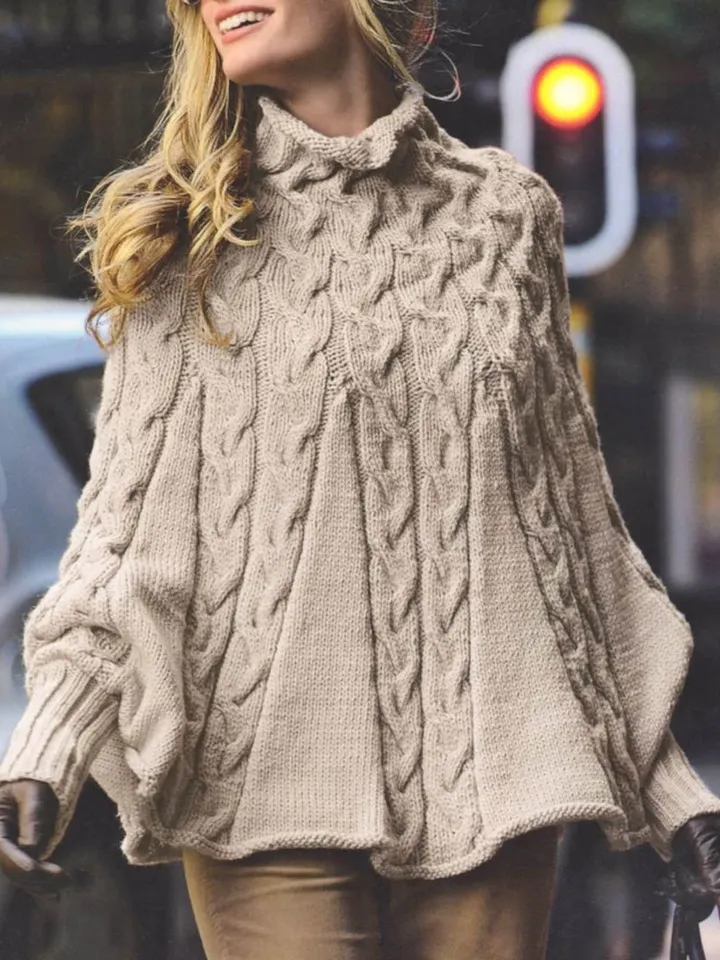 Sweater poncho knitting patterns, aran women knitting patterns pdf