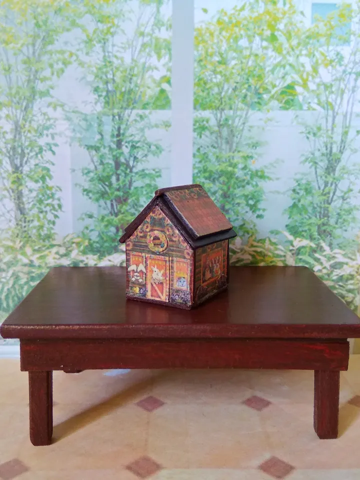 Doll lodge. A toy for a doll.1:12 scale.