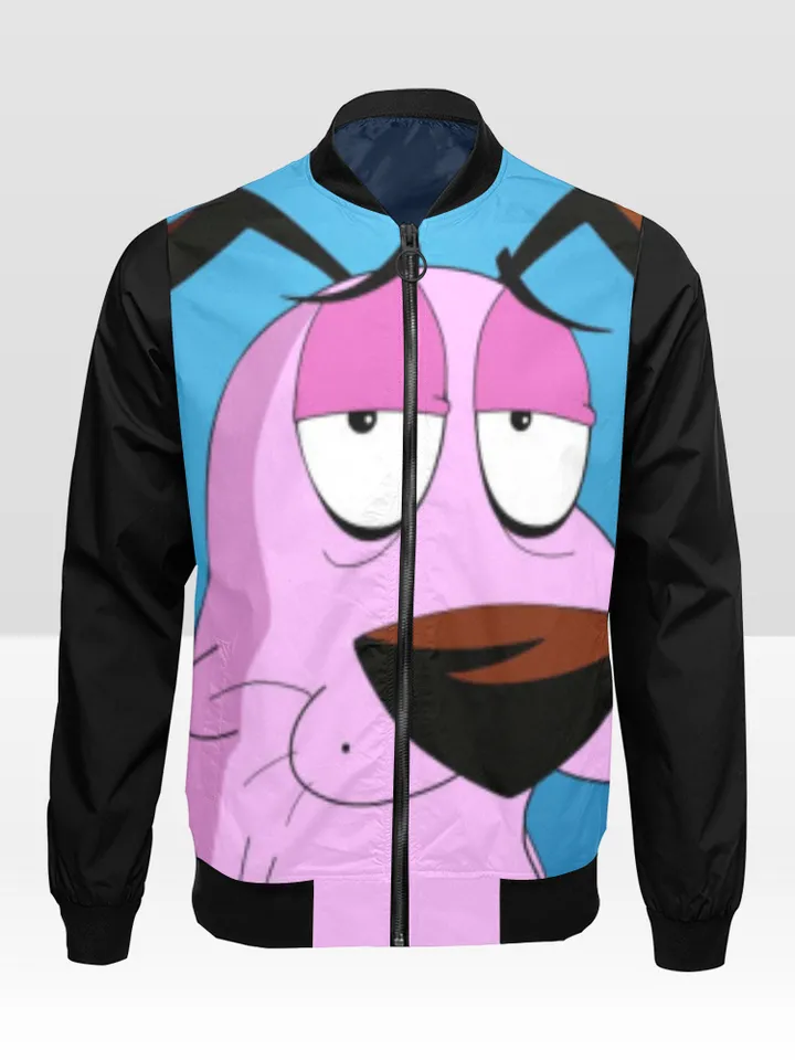 Courage The Cowardly Dog Bomber Jacket