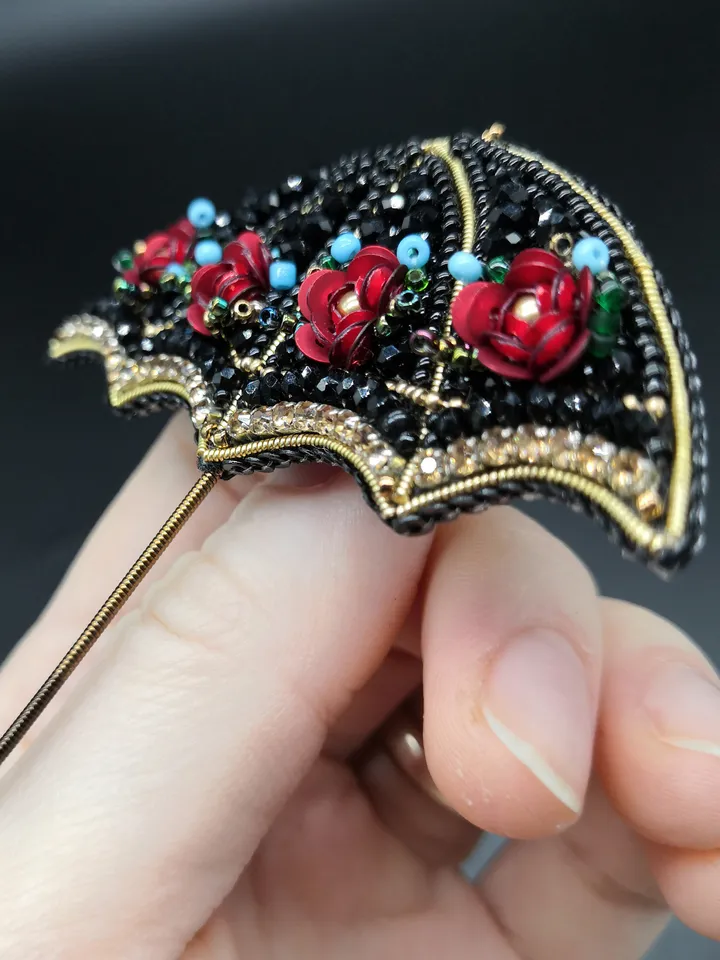 Umbrella Brooch