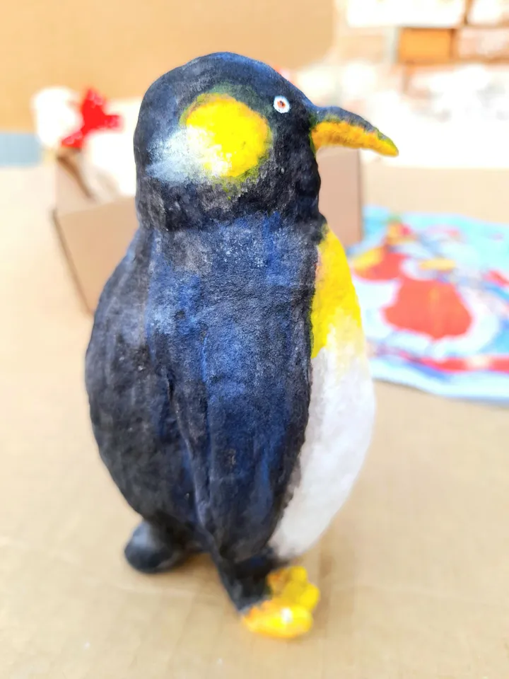 Kid Emperor Penguin Theme Room Decor Penguin Spun Cotton Ornaments Decor Birthday child Idea