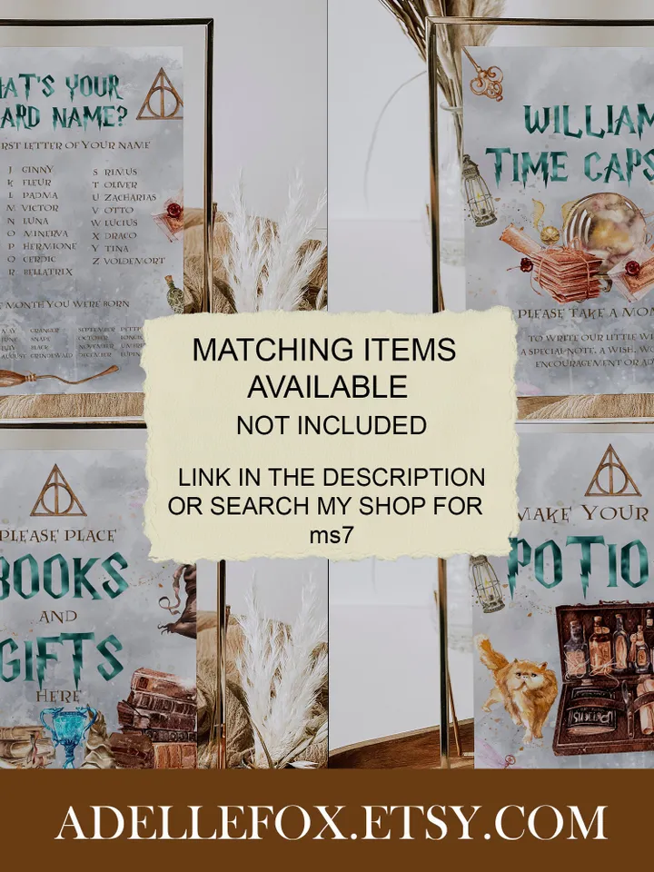 Winter Wizarding World Due Date Calendar Game Baby's Birth Date Game; Magic School Baby Shower; Guess the Due Date Calendar printable; ms7