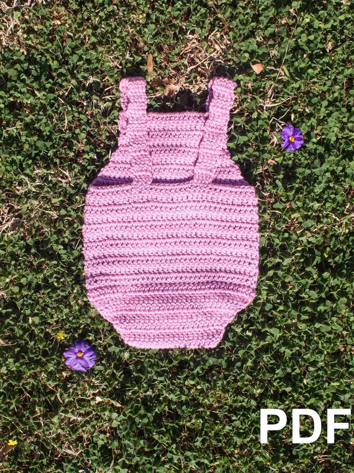 CROCHET baby overall PATTERN - Crochet pattern Baby Romper - Baby Overall, Classic Romper