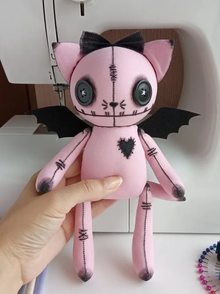 Handmade Cat Doll – Pink