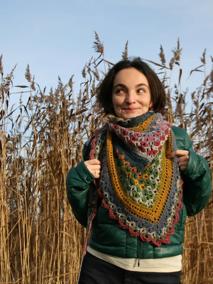 Crochet Pattern Shawl Village Fair PDF
